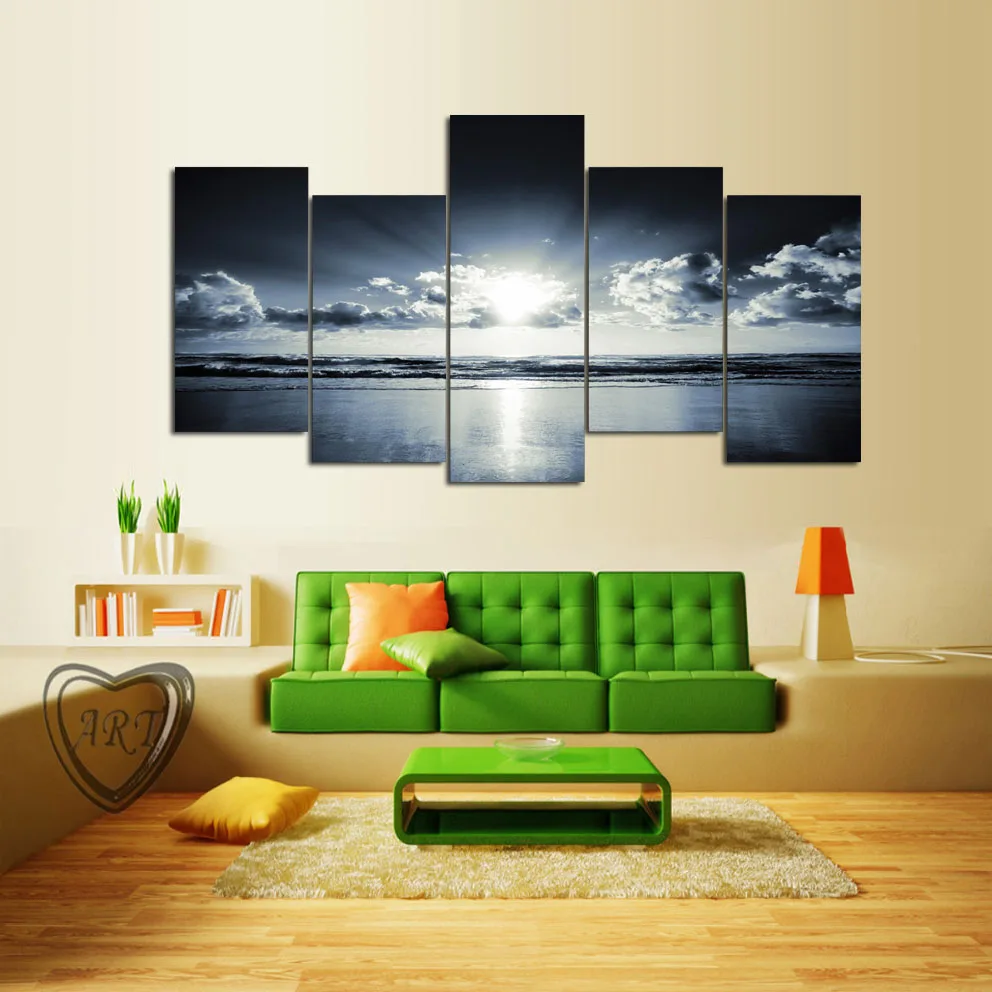 Wall Art HD printed painting sea poster canvas art home decor wall pictures for living room No Framed | Дом и сад