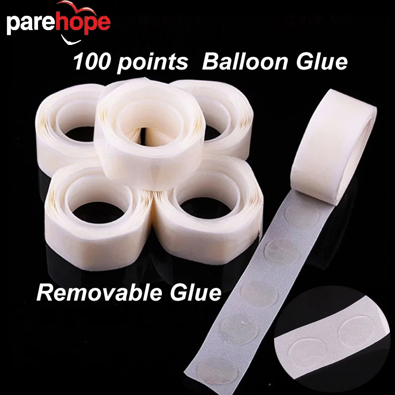 200 шт шаров крепления точка клей прикрепить воздушные шары к потолку или стене