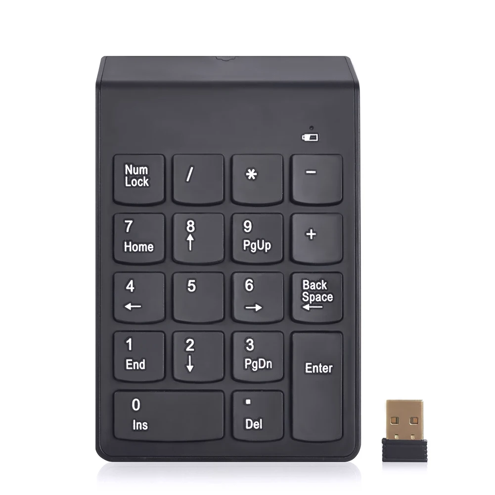 Easyidea мини Беспроводной клавиатуры USB цифровой ultra slim цифровая клавиатура 18