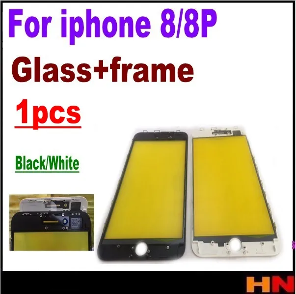 1 шт. для iPhone 8 8p plus Новое поступление передняя рамка и стекло вместе с ЖК средняя