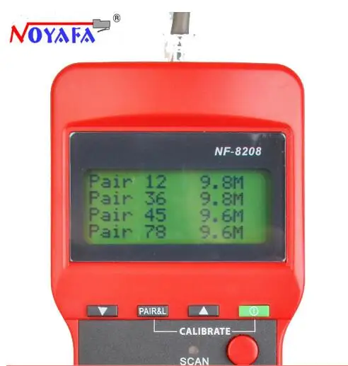 NOYAFA NF-8208 ЖК-дисплей сетевой LAN Кабельный тестер провода трекер Tracer Сканер длины RJ45
