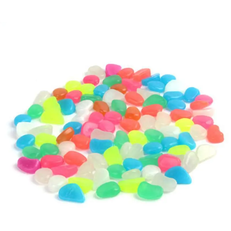 30 шт./пакет светится в темноте игрушки Светящиеся камни Детские новинки в категории игрушки Разные цвета декор для свечения камней камни - Цвет: 30 pc random