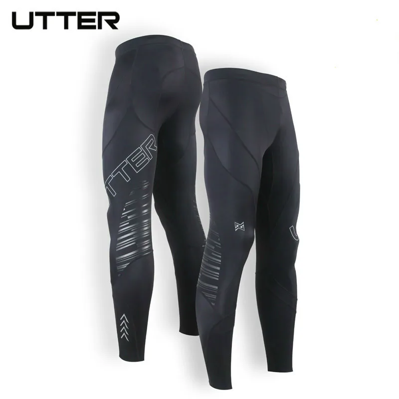 UTTER J13 Men Black Compression Pants Sports Running Tights Jogging Leggings Fitness Gym Clothing Tights for Fitness Sportswear