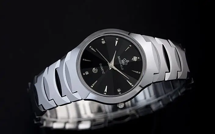 Silver Black Lady Роскошные Брендовые мужские и женские кварцевые наручные часы HK с кристаллами, водонепроницаемые часы из вольфрамовой стали с календарем, мужские деловые часы - Цвет: Silver Black Lady