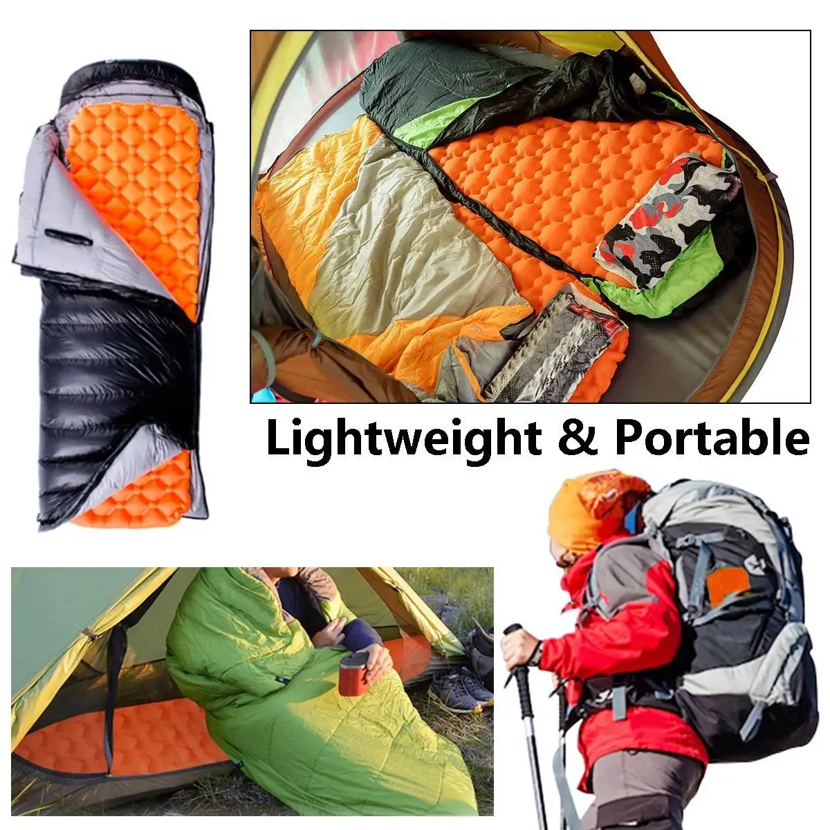 Naturehike нейлоновый ТПУ коврик для сна в форме волны оранжевый/синий Портативный Дышащий моющийся надувной коврик водонепроницаемый с подушкой