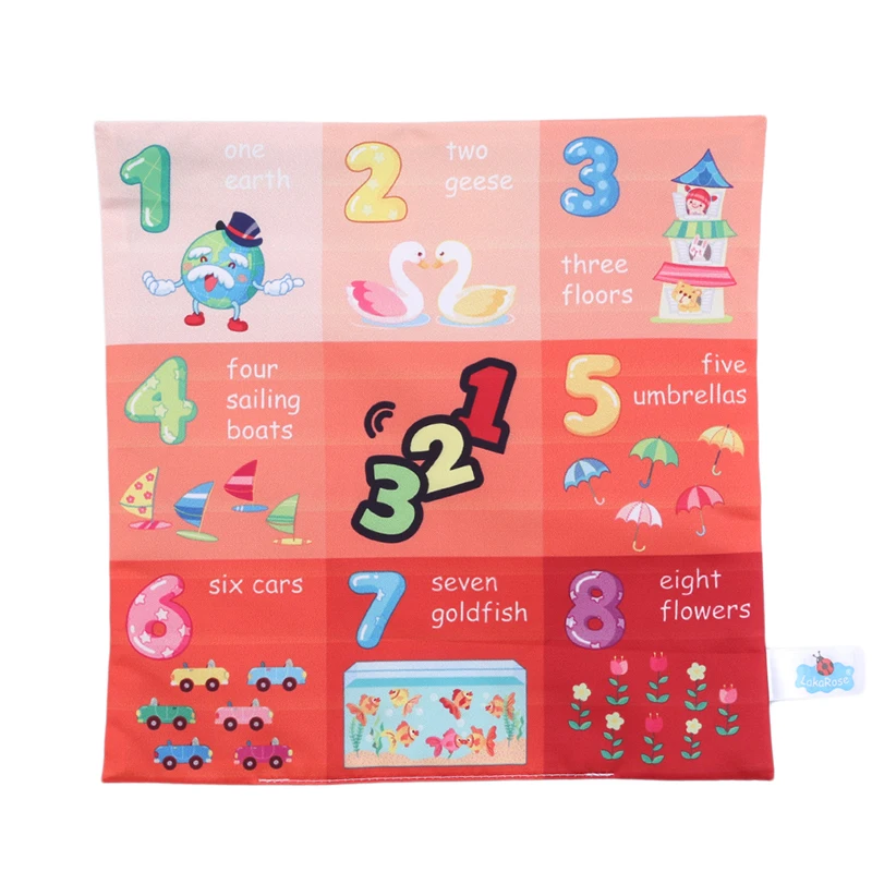 Детские игрушки для новорожденных Мягкая тканевая книга обучения детей