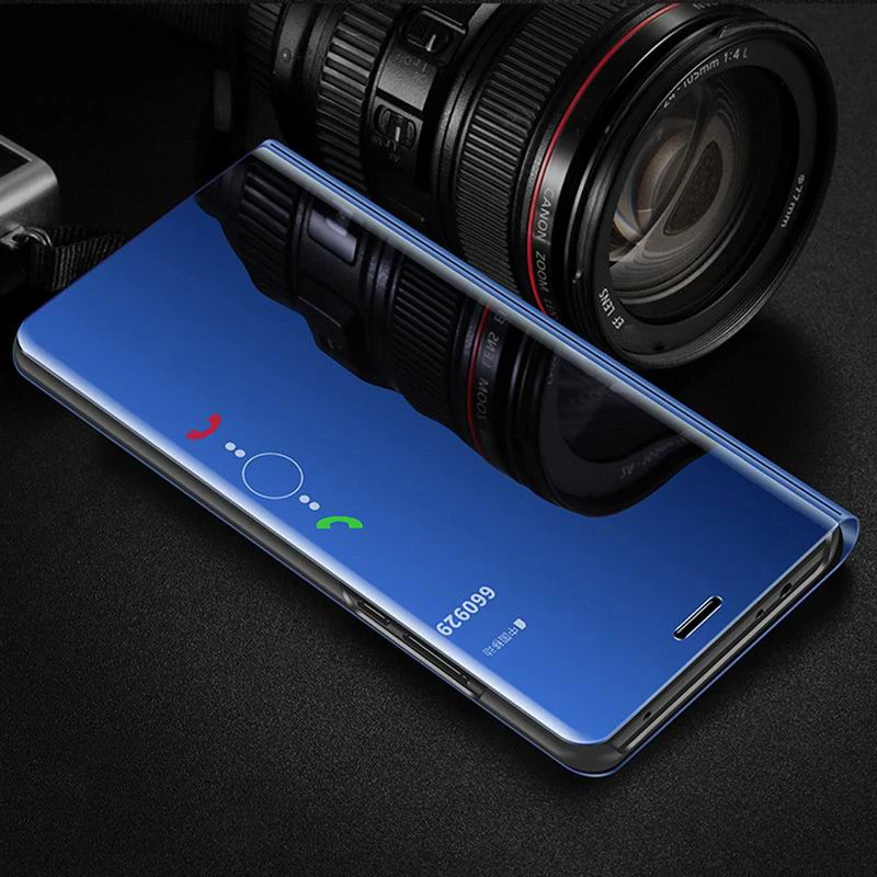 Meibai Luxury Plating Mirror View PU leather Phone Case For Huawei P10 Plus Mate9 Pro Mate10 Honor 8 lite Hard PC Full Cover | Мобильные