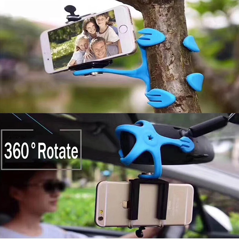 ALMXM Mini Tripod with Phone Holder Mount Portable Selfie Camera Monopod for iPhone X 8 7 Canon Nikon Gopro Smartphone | Мобильные