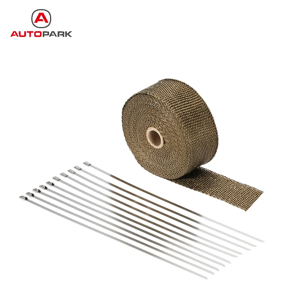 Выхлопной коллектор для мотоцикла 10 м Стекловолоконный изоляционный