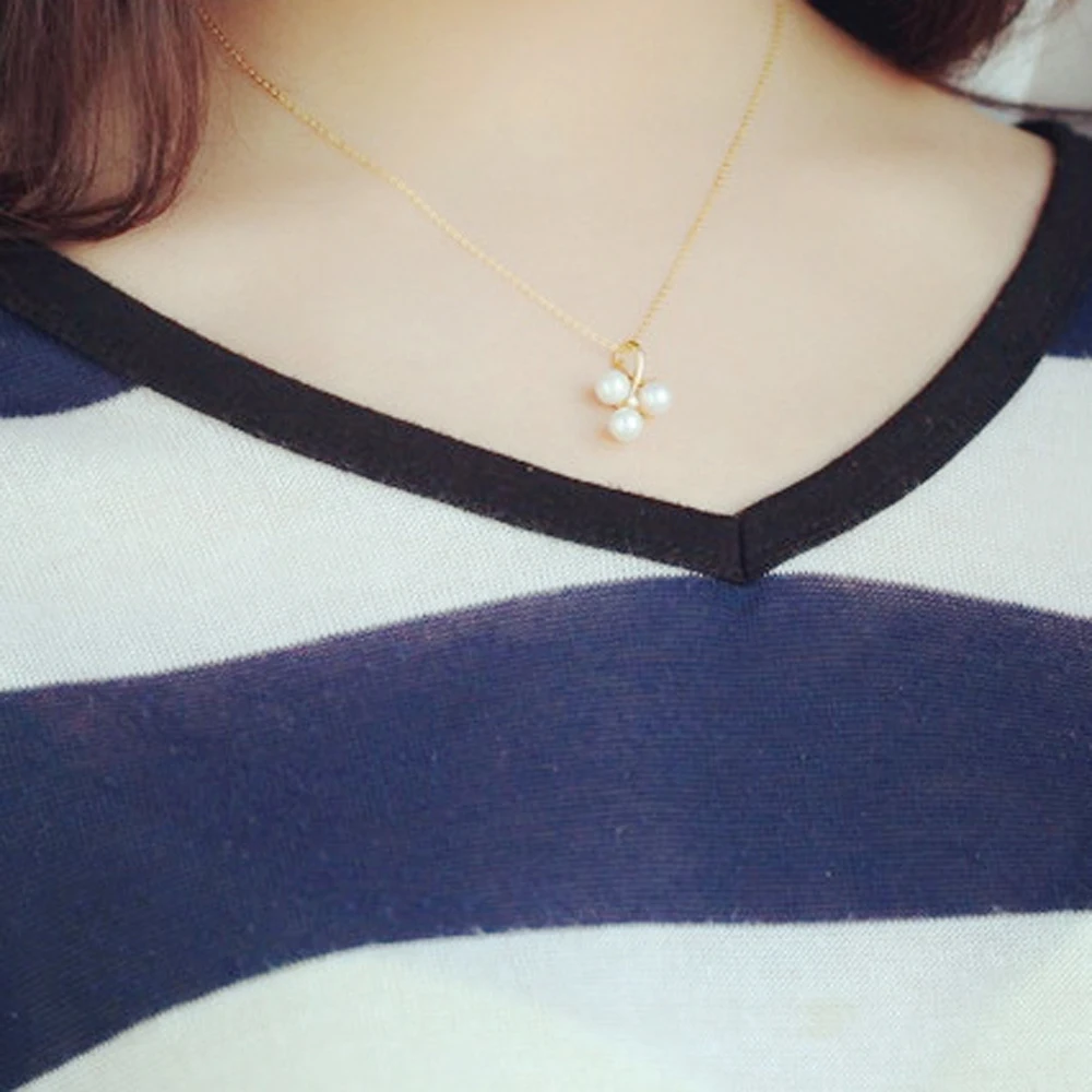 Женская цепочка из серебра 2018 пробы с жемчугом|fine jewelry|christmas necklacechristmas pendant necklace |