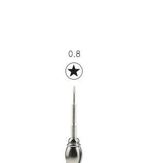 UANME 1 шт. прецизионный Магнитный шуруповерт T2 T3 T4 T5 T6 0,8 Torx 1,3 1,5 Phillips для iPhone samsung huawei Vivo инструмент для ремонта - Цвет: As picture shows-2