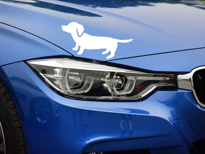 YJZT 15 2 см * 5 3 милый такса Wiener собака виниловая Автомобильная наклейка