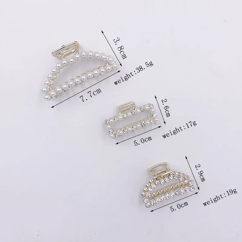 Fashion Hot Korean Luxury Pearl Rhinestone Hair Claw Crabs Clips Claws Hairpin Clip Accessories Women D2535 | Украшения и