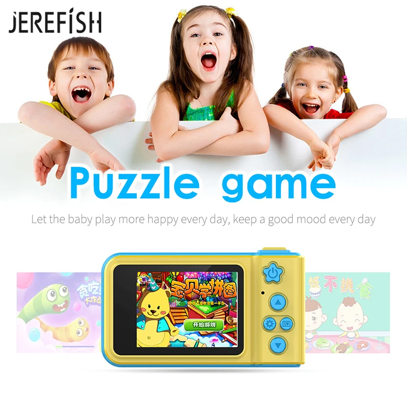 JEREFISH мини цифровая камера 2 дюйма мультяшная Милая игрушки детский подарок на