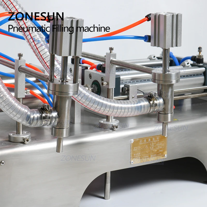 ZONESUN горизонтальная пневматическая машина для розлива антисептического