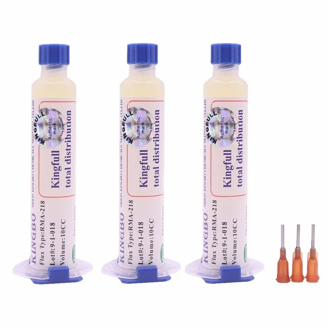 Флюсовая паста KINGBONew 3 шт./лот Kingbo RMA-218, высококачественный паяльный флюс для паяльной станции BGA