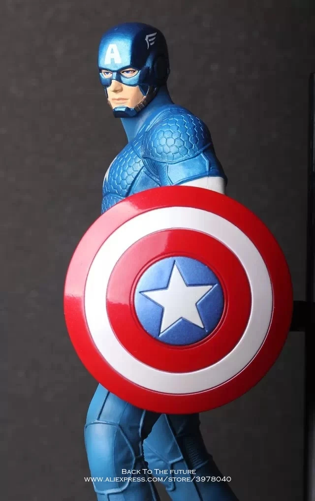 Disney Marvel Мстители Капитан Америка 22 см фигурка аниме мини украшение ПВХ