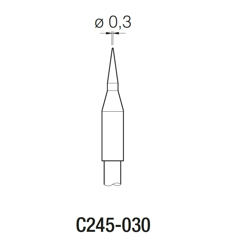 

JBC Precision solder station 's soldering iron cartridge tip C245-030 0.3mm for repairing solder integrated circuit chips