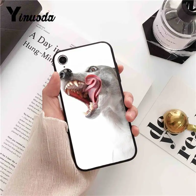 Yinuoda такса собака добермана лицевая крышка телефона для iPhone 8 7 6 6S 6plus X XS MAX 5 5S SE XR 11