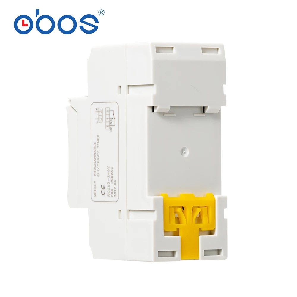 OBOS DHC15A новый источник питания памяти 220 В цифровой таймер din с 16 раз ВКЛ/ВЫКЛ в день