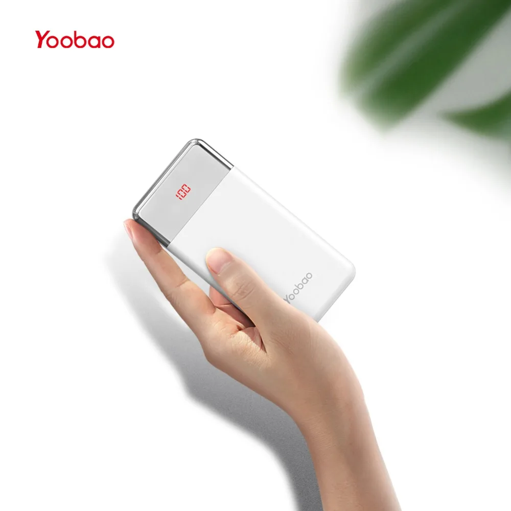 Портативное зарядное устройство YOOBAO 20000 мАч и цифровой Дисплей для IPhone X 8