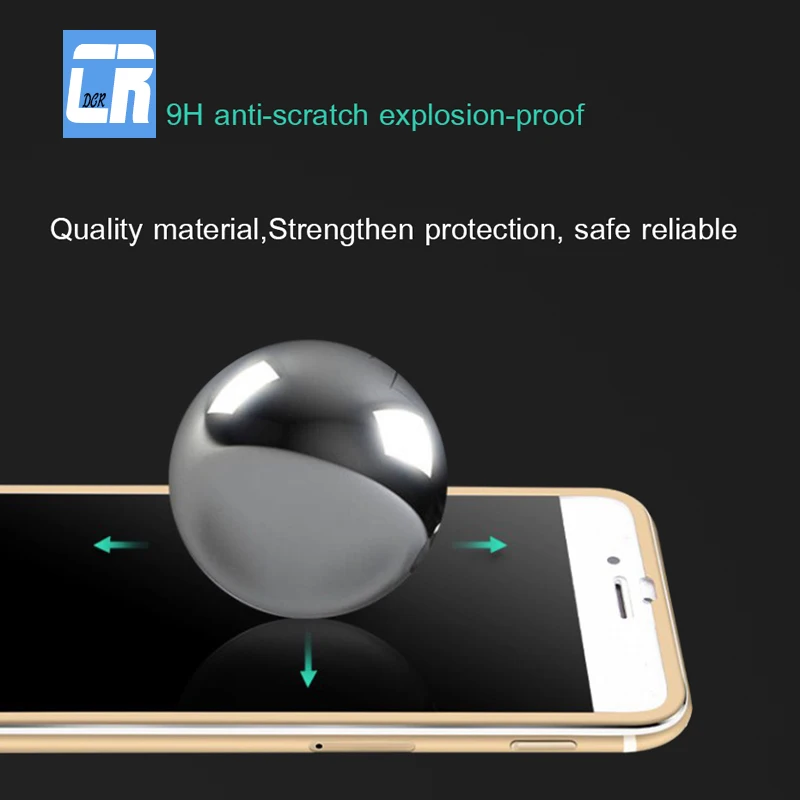 DCR 3D изогнутые края из сплава закаленное стекло полное покрытие для iPhone X 8 plus