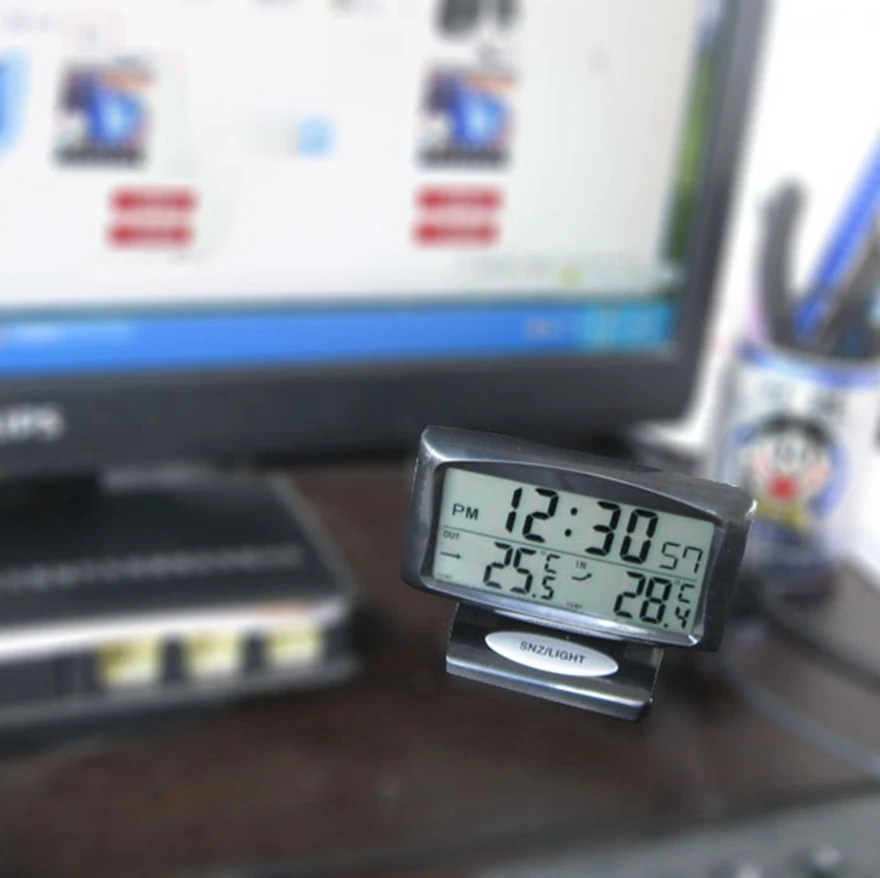 Двойная температура внутри и снаружи автомобиля электронные часы автомобильные