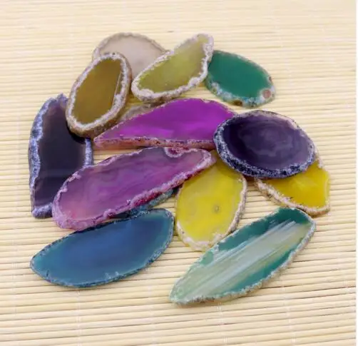 

Wholesale 1pcs Purple Dyed Color Drusy Pendant Druzy Geode Jewelry Making Natural Stone Slice Pendant