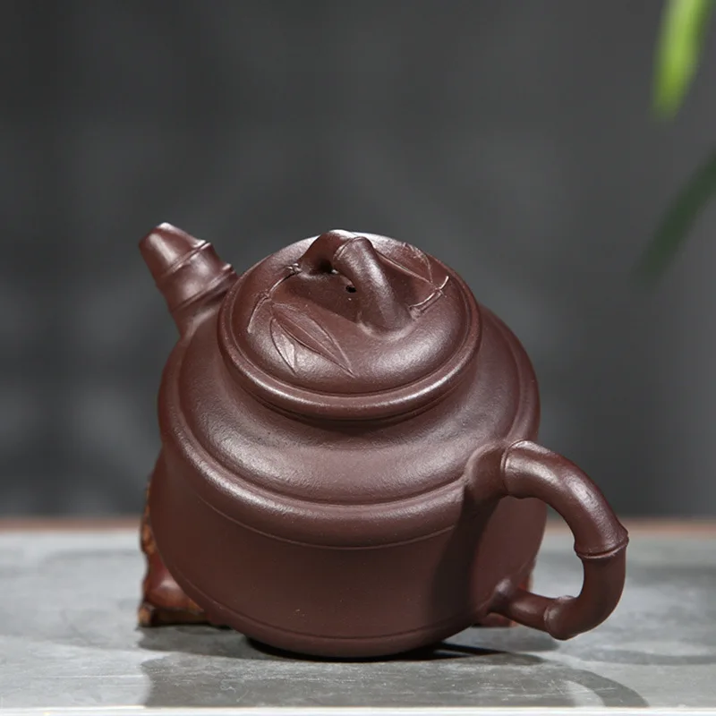 Purple Sand Pot Yixing Yunhai Piece Bamboo Leaf Ding Ore Mud Quality Hand-made Teaware | Дом и сад