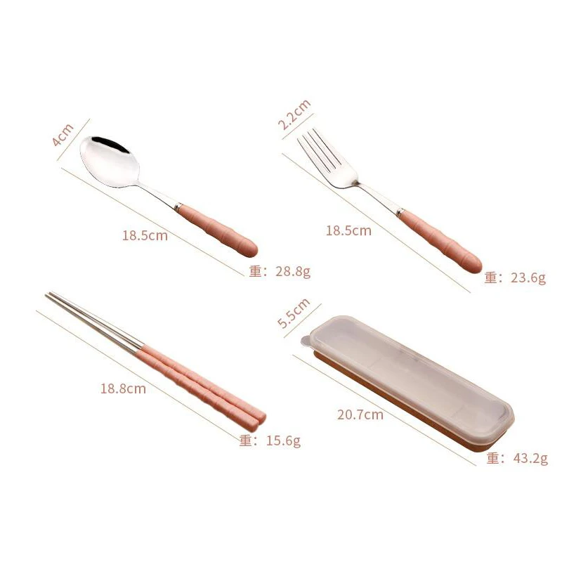3 шт./компл. из нержавеющей стали вилка ложка палочки для еды путешествия Кемпинг