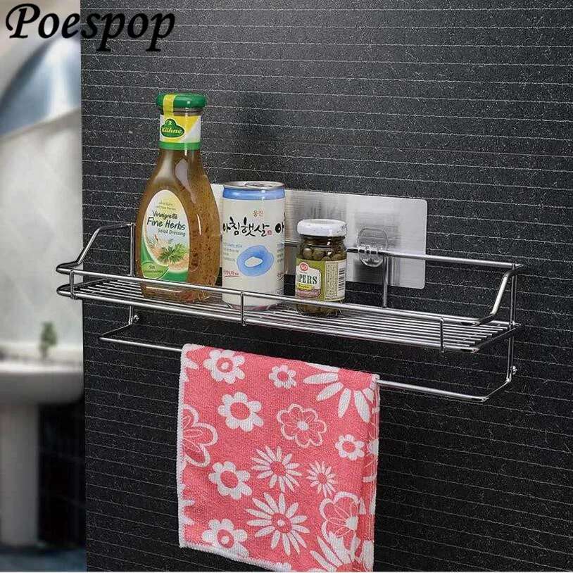 POSEPOP 40 см настенное крепление металлическая вешалка полки для ванной кухонный