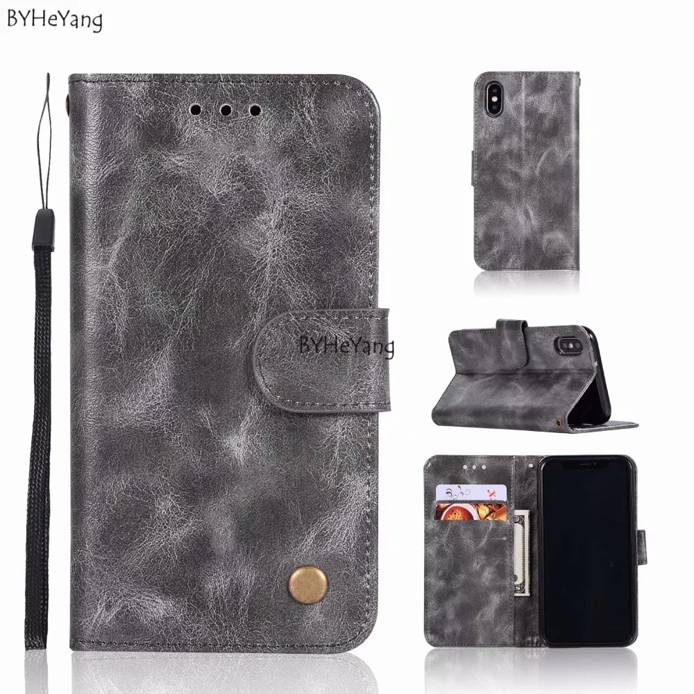 BYHeYang Business Wallet Phone Bag Cases Mobile Cover PU Leather For iPhone XS max Flip Stand Hight Quality | Мобильные телефоны и