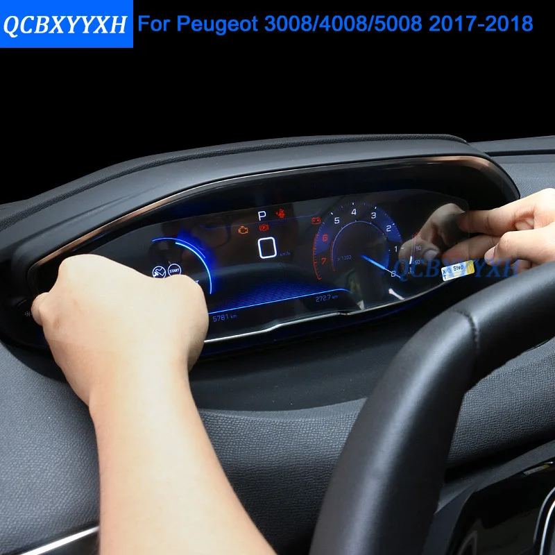 QCBXYYXH для Peugeot 3008 5008 2018 Стайлинг автомобиля GPS навигация экран стекло защитная