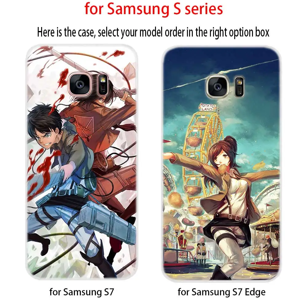Мягкий силиконовый чехол для Samsung S30 S20 S11 S10 S9 S8 Plus lite 11e 10e Uitra S7Edge Attack On Titan