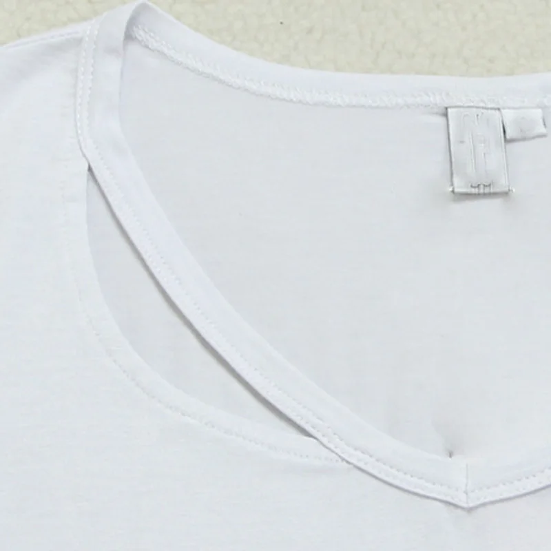 HEE GRAND 2017 летняя футболка женская с коротким рукавом открытая сексуальная v