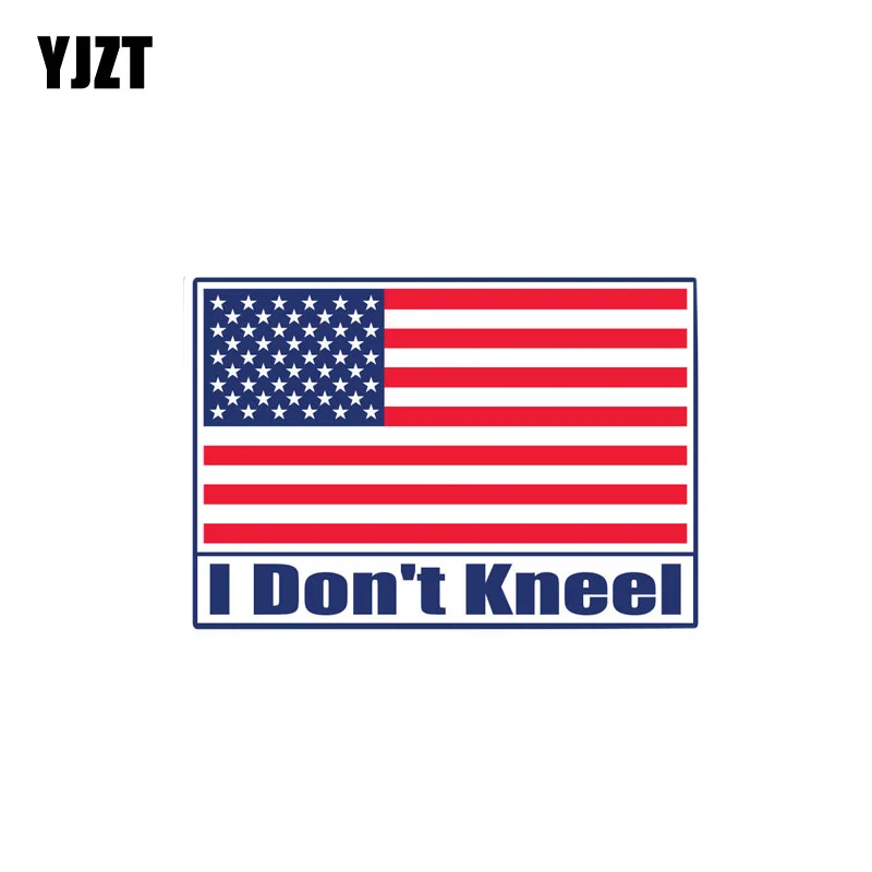 

YJZT 12,7 см * 8,7 см Светоотражающая наклейка для автомобиля с американским флагом, ПВХ 12-0580