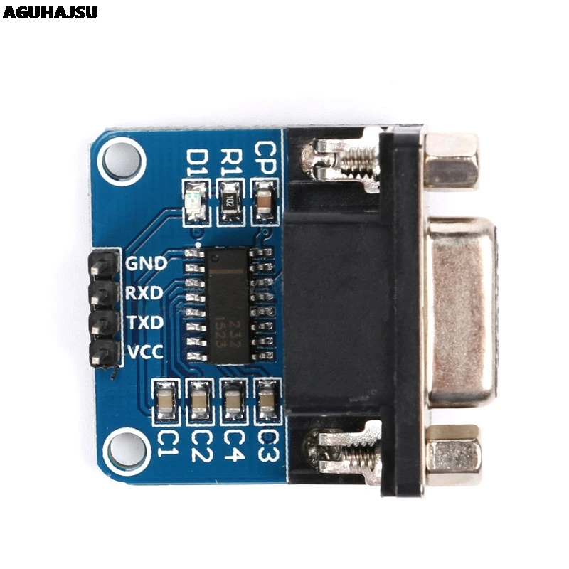 MAX3232 RS232 к ttl последовательный порт конвертер Модуль DB9 разъем MAX232|Интегральные