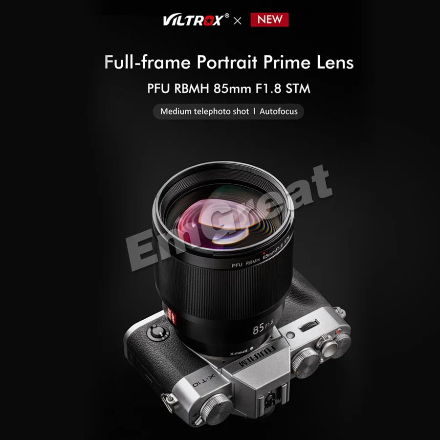 VILTROX 85 мм F1.8 STM автофокусом объектив с фиксированным фокусным расстоянием Полнокадровый для sony Emount для ЖК-дисплея с подсветкой Fujifilm X-mount Камера X-T2 X-T3 X-T30 X-Pro2