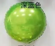 green 10 шт красочные конфеты фрукты серебряная фольга шары 18 дюймов круглый леденец алюминиевые шары Свадьба День Рождения украшения для детской вечеринки - Цвет: green