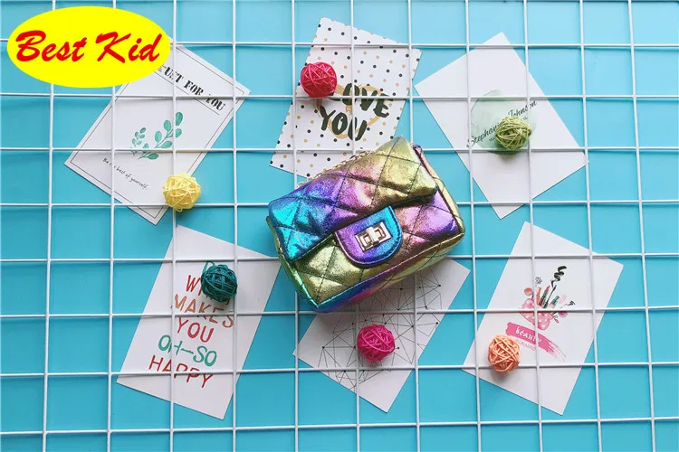 BestKid сумки! Новое поступление, детская модная сумочка с радугой, маленькая сумка-мессенджер для маленьких девочек, вечерние сумки для малышей, детские сумки SMT073