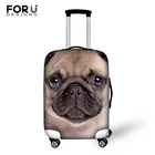 FORUDESIGNS утолщенный защитный чехол для дорожного чемодана Pud Dog, аксессуары для путешествий, эластичный пылезащитный чехол для багажа, подходит для 18-30 дюймов