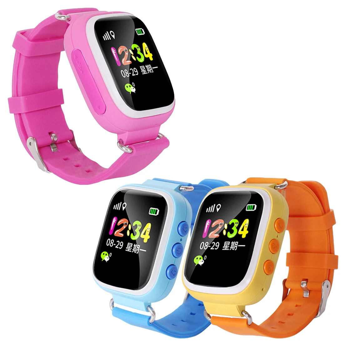 Горячие Q20 GPS детские часы Детские умные для детей SOS поиск местоположения локатор