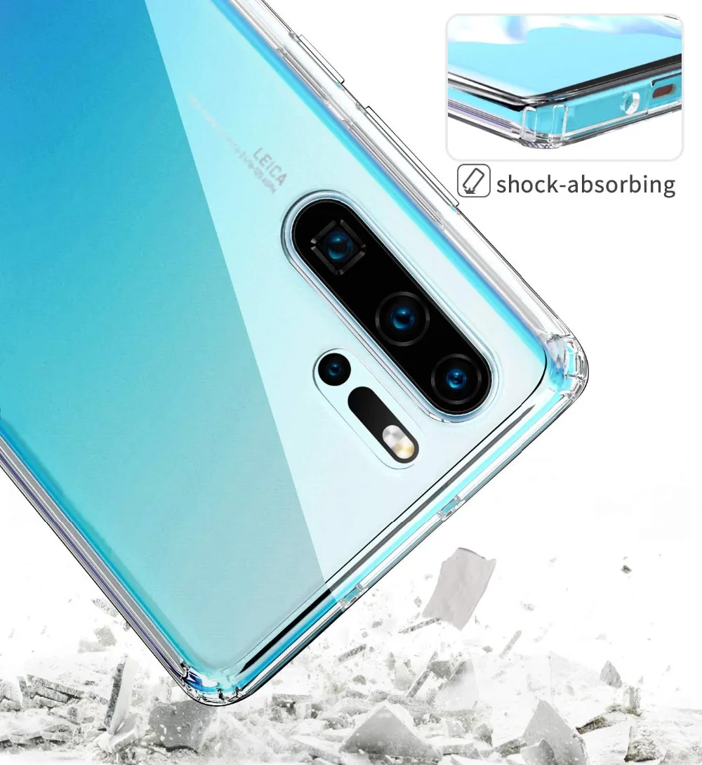 Роскошный чехол для Huawei P30 Pro ультратонкий прозрачный силиконовый из ТПУ защитный