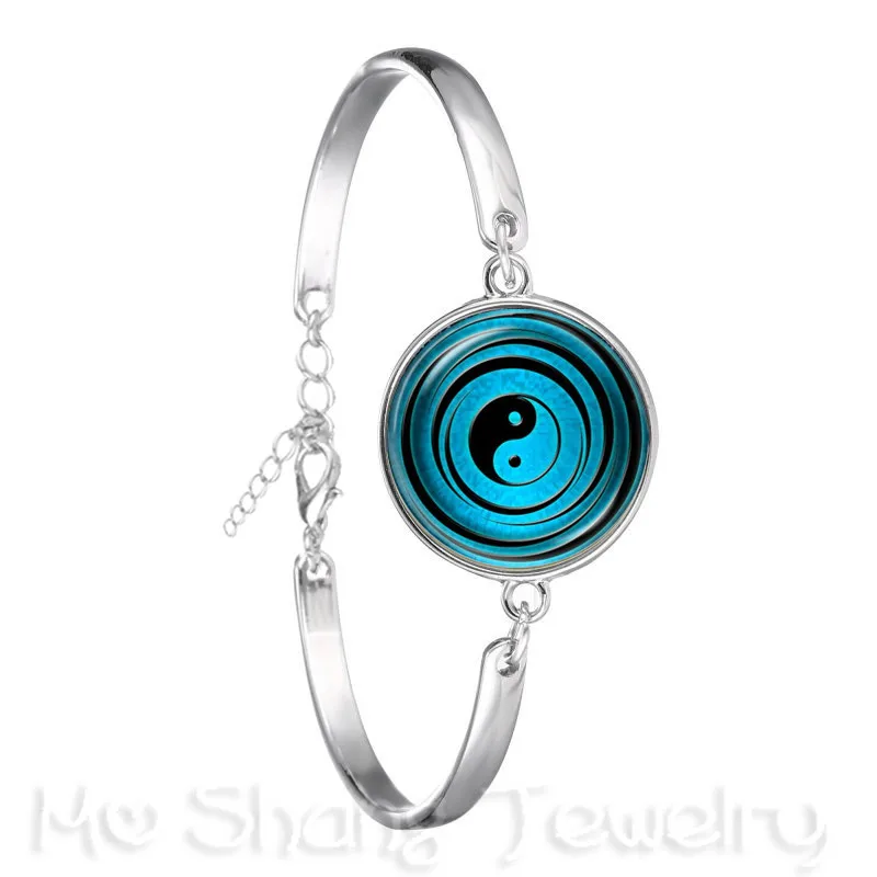 2018 модный браслет с узором Инь Янь черный белый крест Тай Цзи ювелирные изделия 18