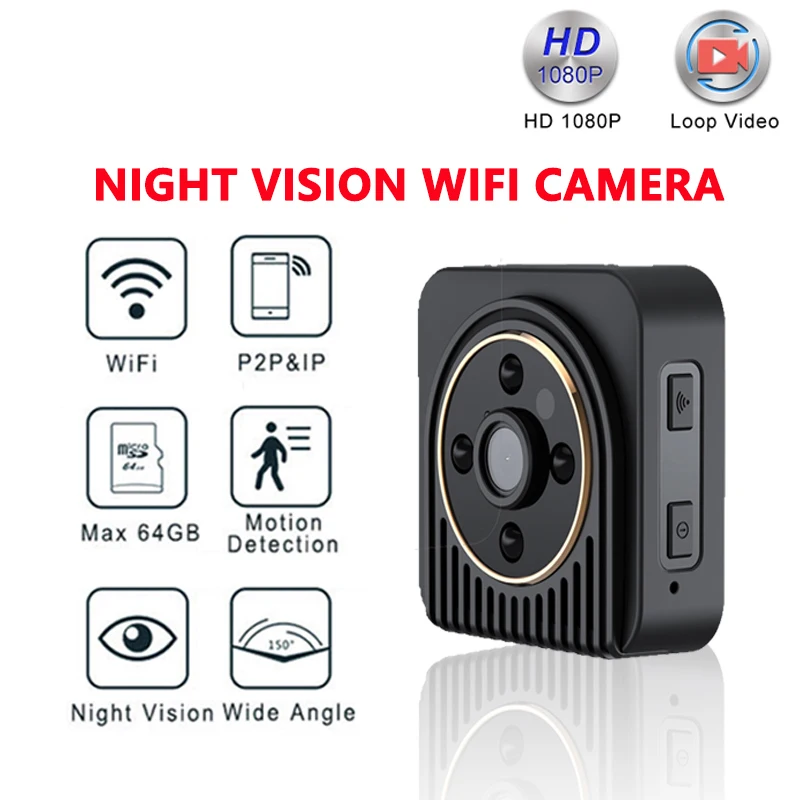 SC Wifi IP мини камера беспроводная HD 1080P инфракрасная микро видеокамера ИК Ночное