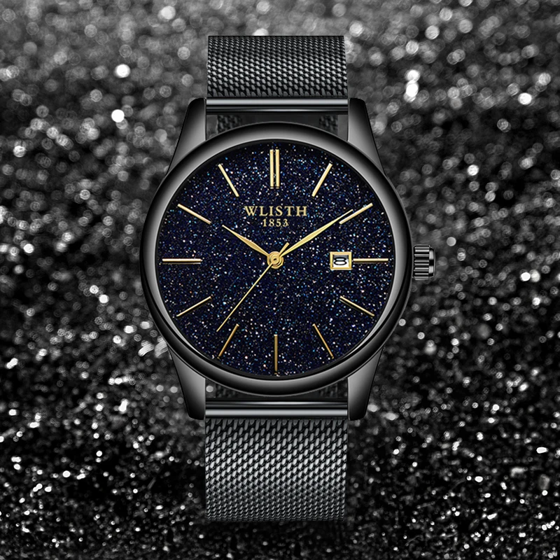 Новинка 2019 высококачественные Роскошные водонепроницаемые мужские кварцевые