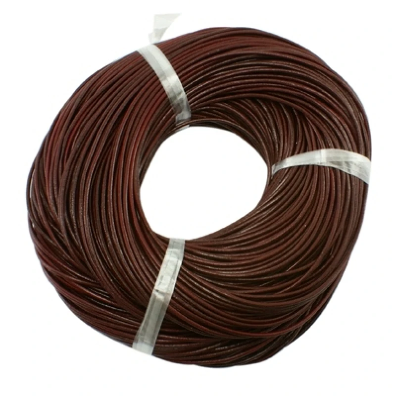 1Strand 1m 5m Leather Beading Cord Cowhide for Necklace bracelet DIY Making Material Chocolate color F70 | Украшения и аксессуары