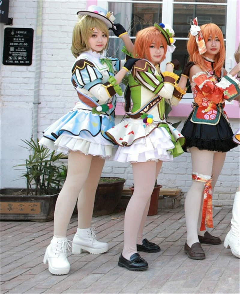 Женский карнавальный костюм Nozomi Eli Umi Nico Kotori для вечеринки с изображением живого