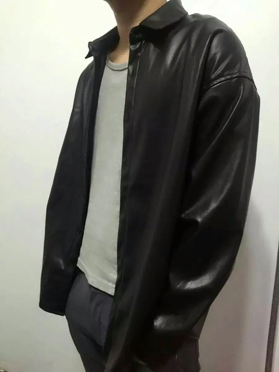 Модная кожаная рубашка для мужчин и женщин | Мужская одежда