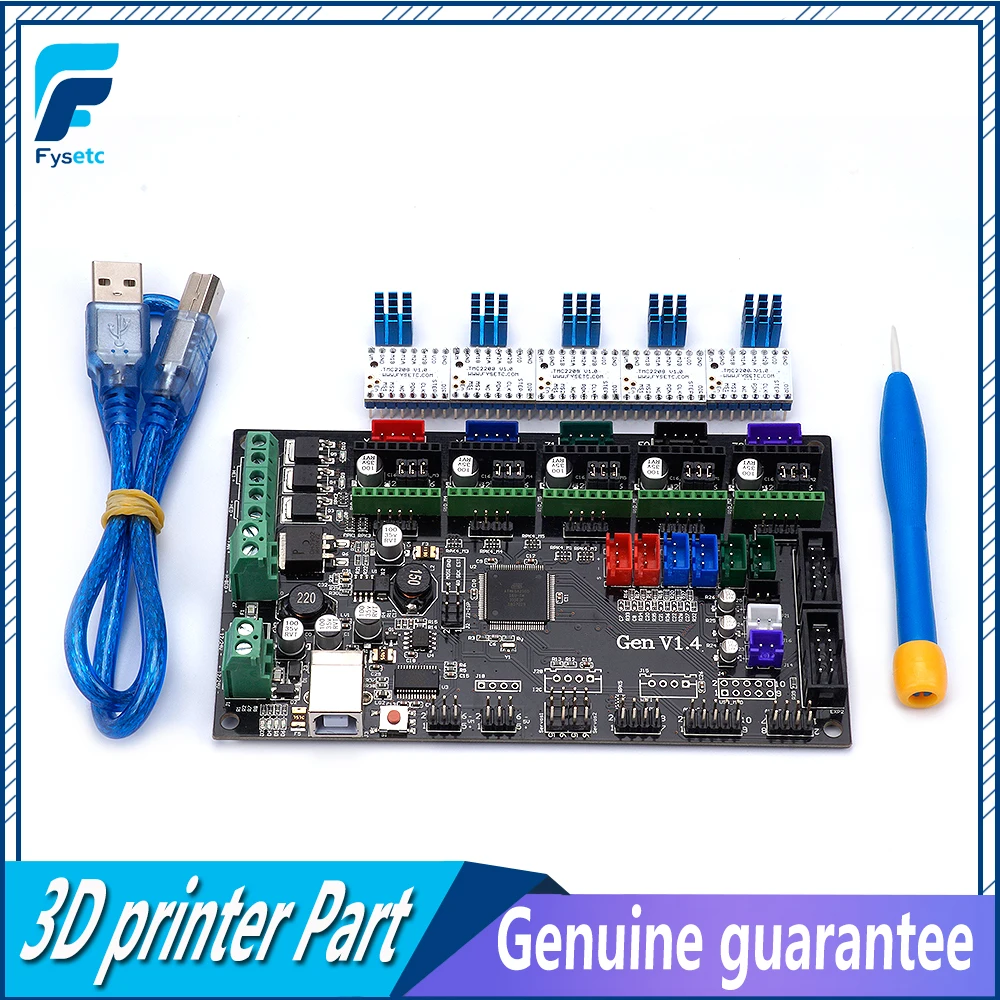 Gen V1.4 4 слойная печатная плата 3D комплект принтера с доска + 5 шт. TMC2130/TMC2208 Stepstick